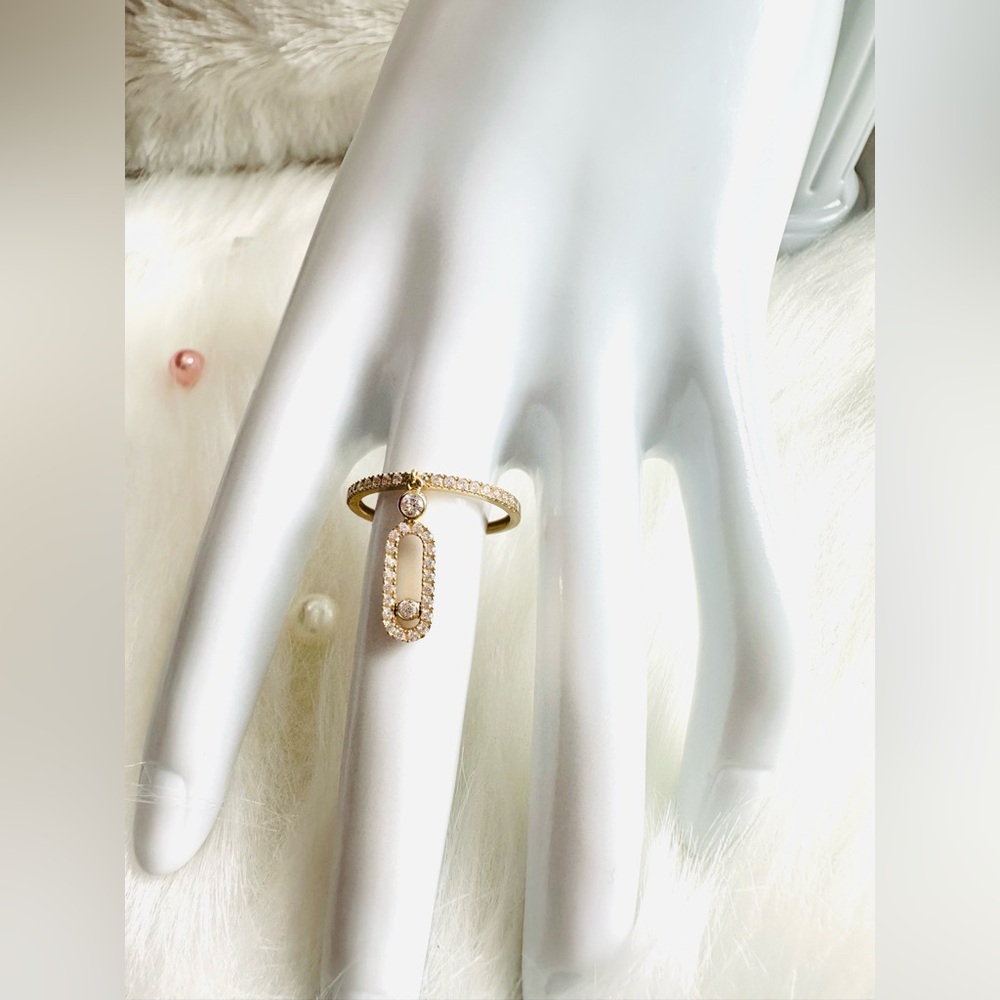 Tassel Ring. 💛 Real 18(18k) Karat Solid Gold Jewelry